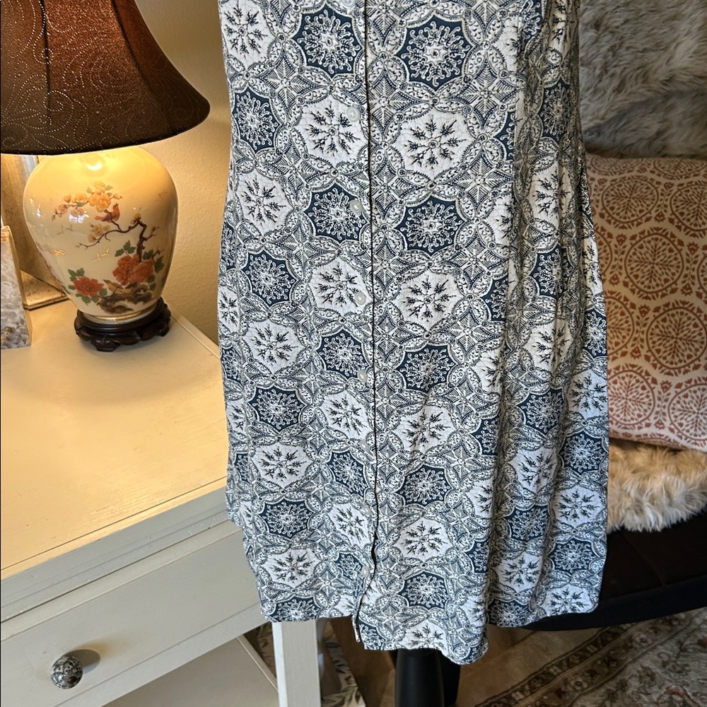 Loft Boho Hawaiian Vtg Style Printed Button Down … - image 3